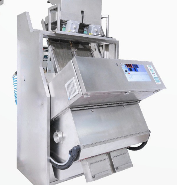 LOCUS compact cashew color sorter with touchscreen control panel