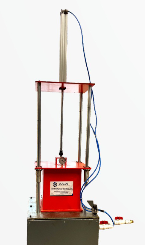 LOCUS vita tin packing bell jar assembly with vacuum pump and pressure gauge