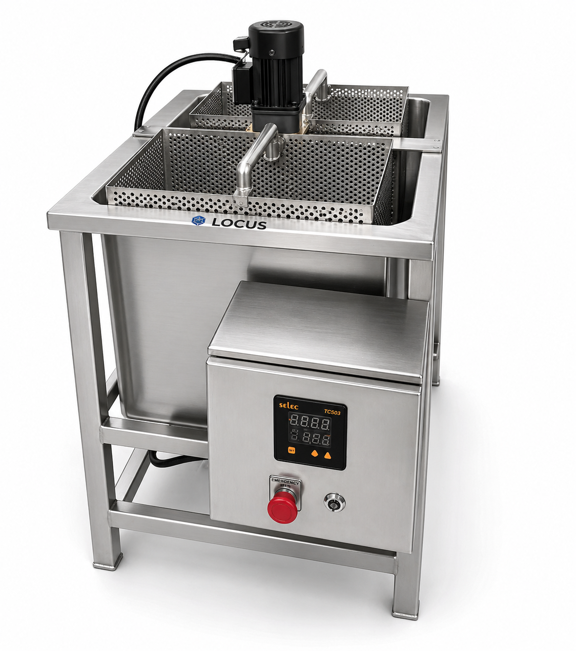 LOCUS vacuum frying basket unit with digital temperature controller